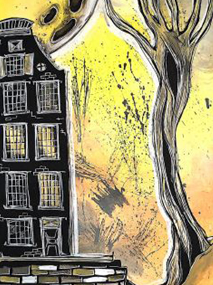 Capture the Moonlight with an Outside in Yellow Painting